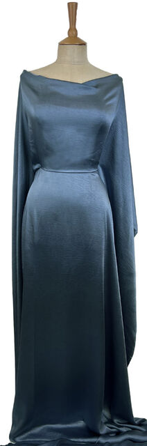 Bella Satin Stretch - Petrol Blue