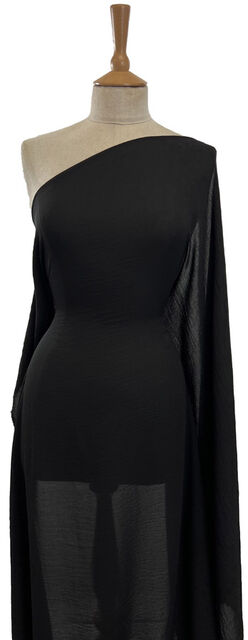 Fine Georgette Dress Fabric - Black