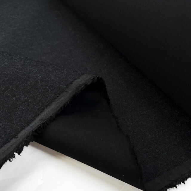 Bonded Wool Cotton - Black/Grey