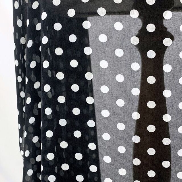 Spotty Chiffon - Black