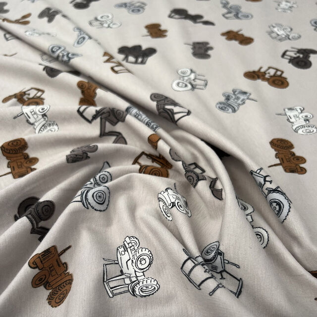 Cotton Jersey - Tractors