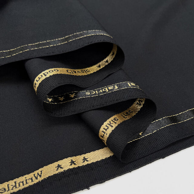 Draper - Organic Bamboo Blend Suiting - Black