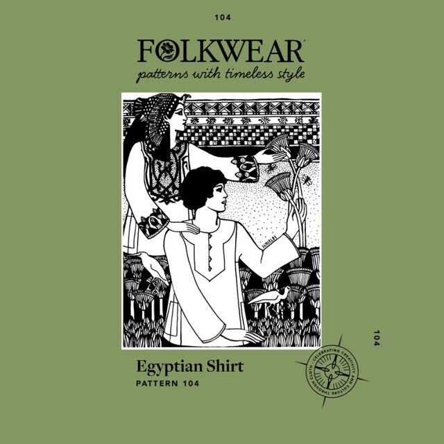 Folkwear - Unisex Egyptian Shirt Pattern (XS-2XL)