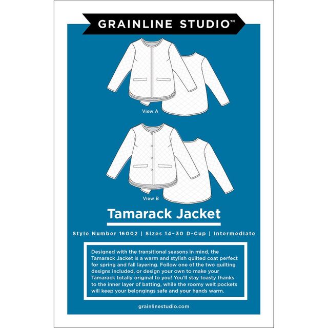 Grainline Studio - Tamarack Jacket Pattern (US 14-30)