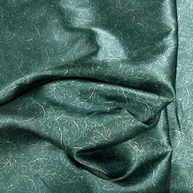 Printed Satin Lining - Forest