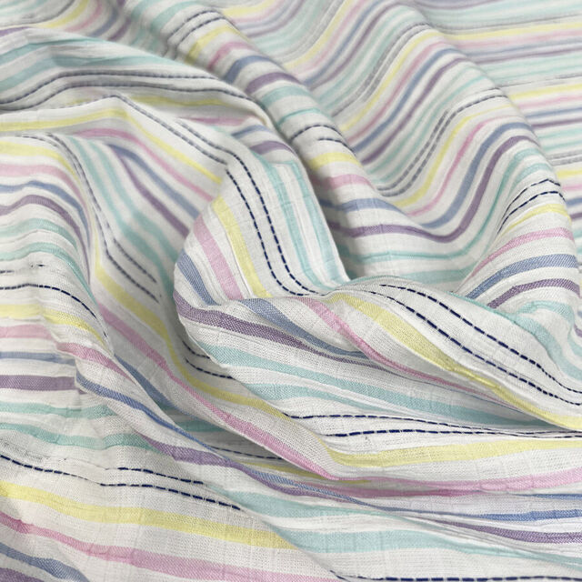 Pastel Rainbow Seersucker