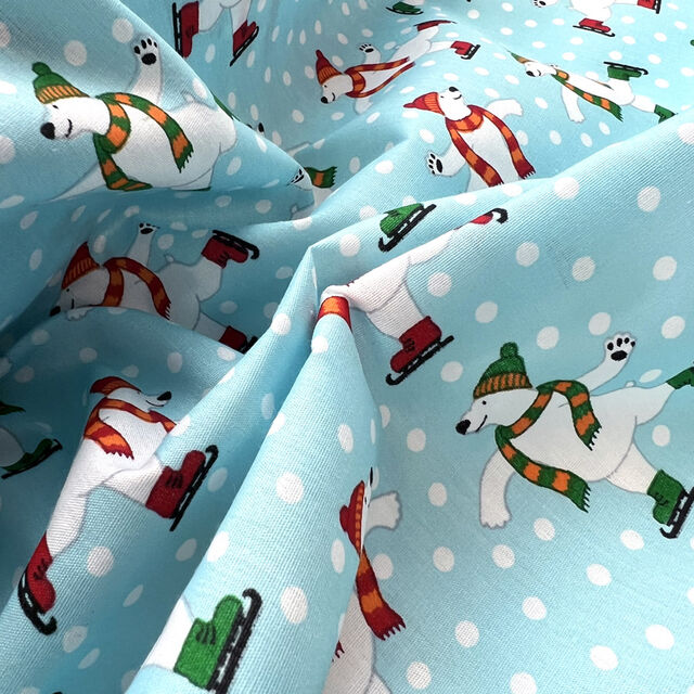 Christmas Poly/Cotton - Polar Bolero