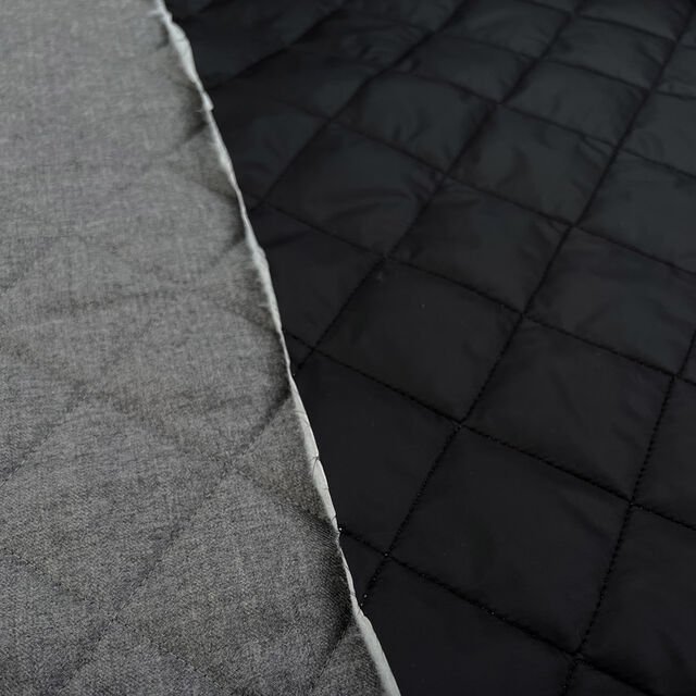 Quilted Wool - School Grey