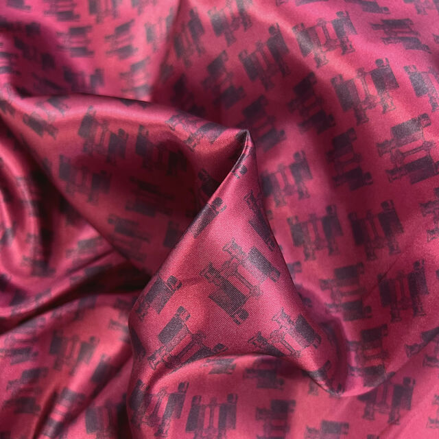 Printed Satin Lining - Binoculars