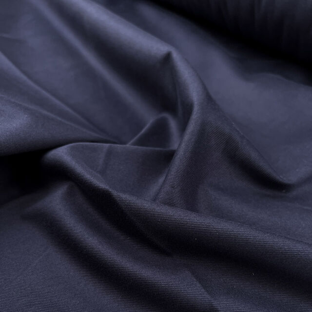 Stretch Cotton Twill - Navy